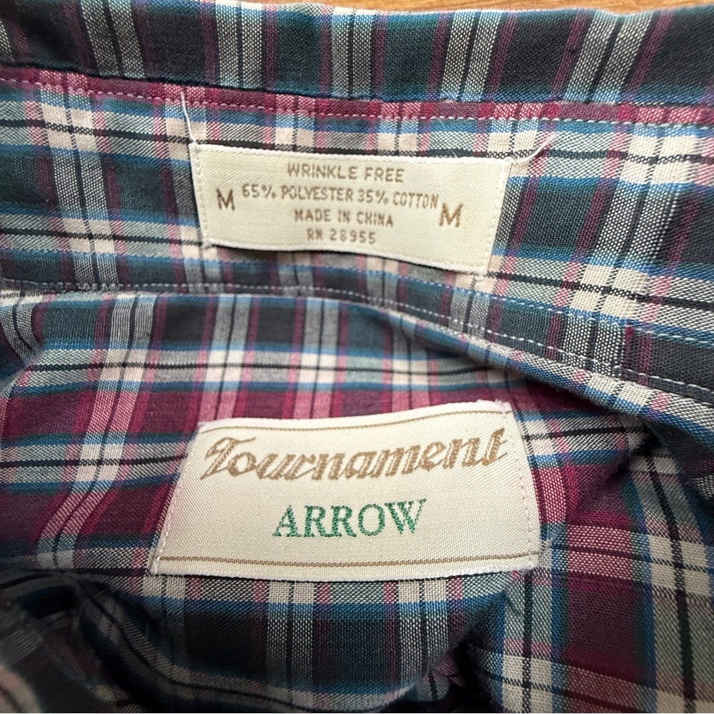 Vintage Tournament by Arrow Long Sleeve Shirt – Men’s M - Picture 2 of 3